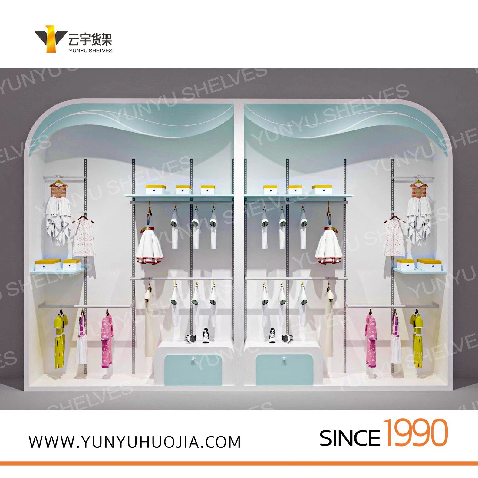 YYE1-002 特做儿童服装展示架