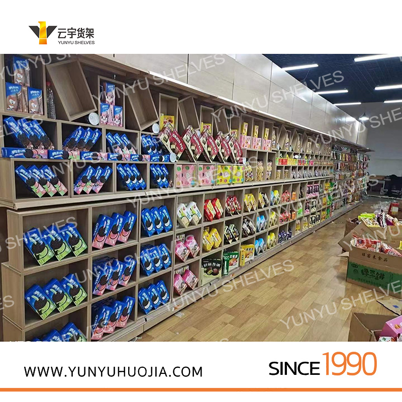 YYA7-011 辛巴超市高档新款木纹超市架