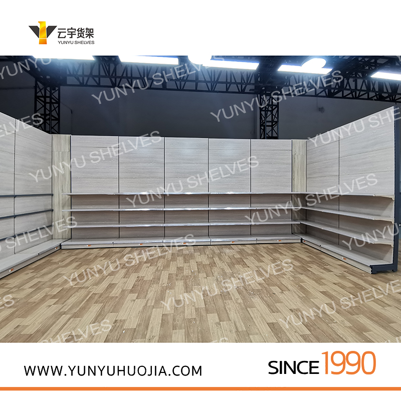 YYA7-011 辛巴超市高档新款木纹超市架