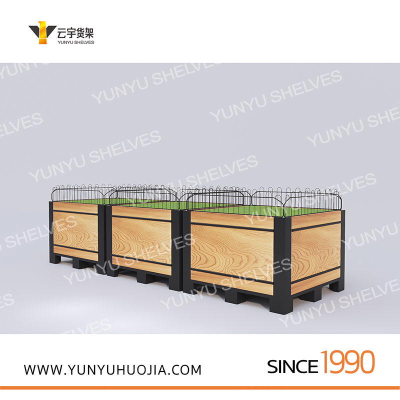 YYD-336 新款钢木蔬果堆头架