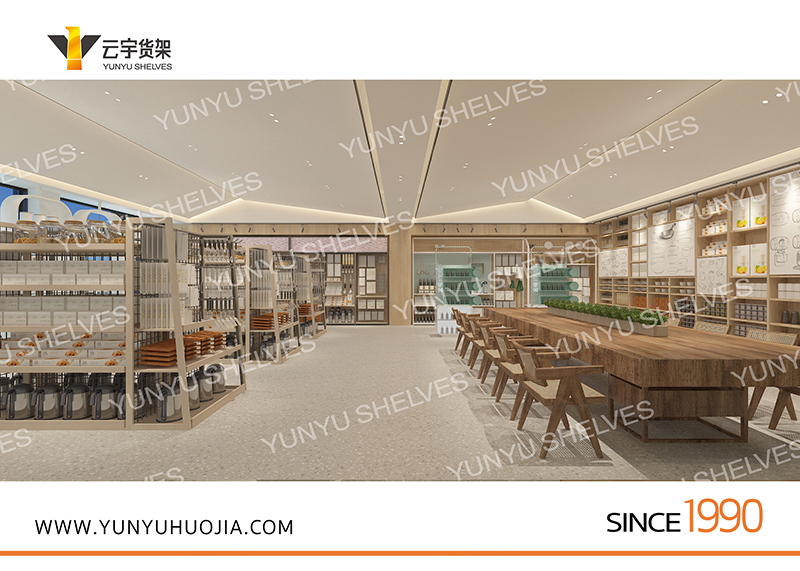 YYA-458 钢木结构堆头展示架