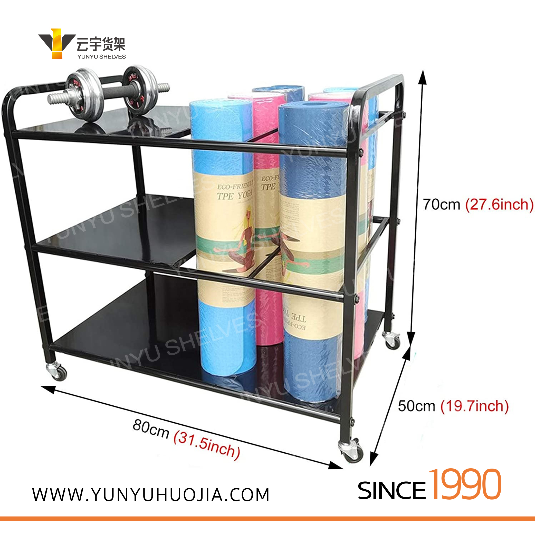 YYC-028 瑜伽垫落地架 储物架