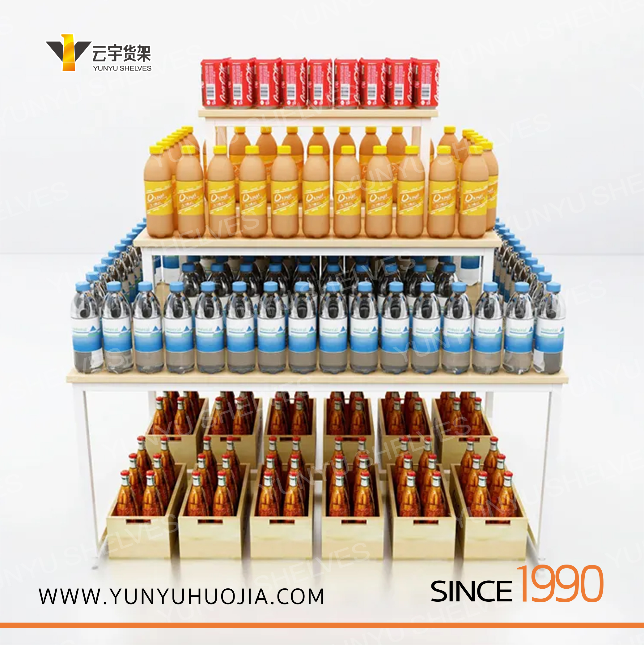 YYD-123 简约超市多层堆头架