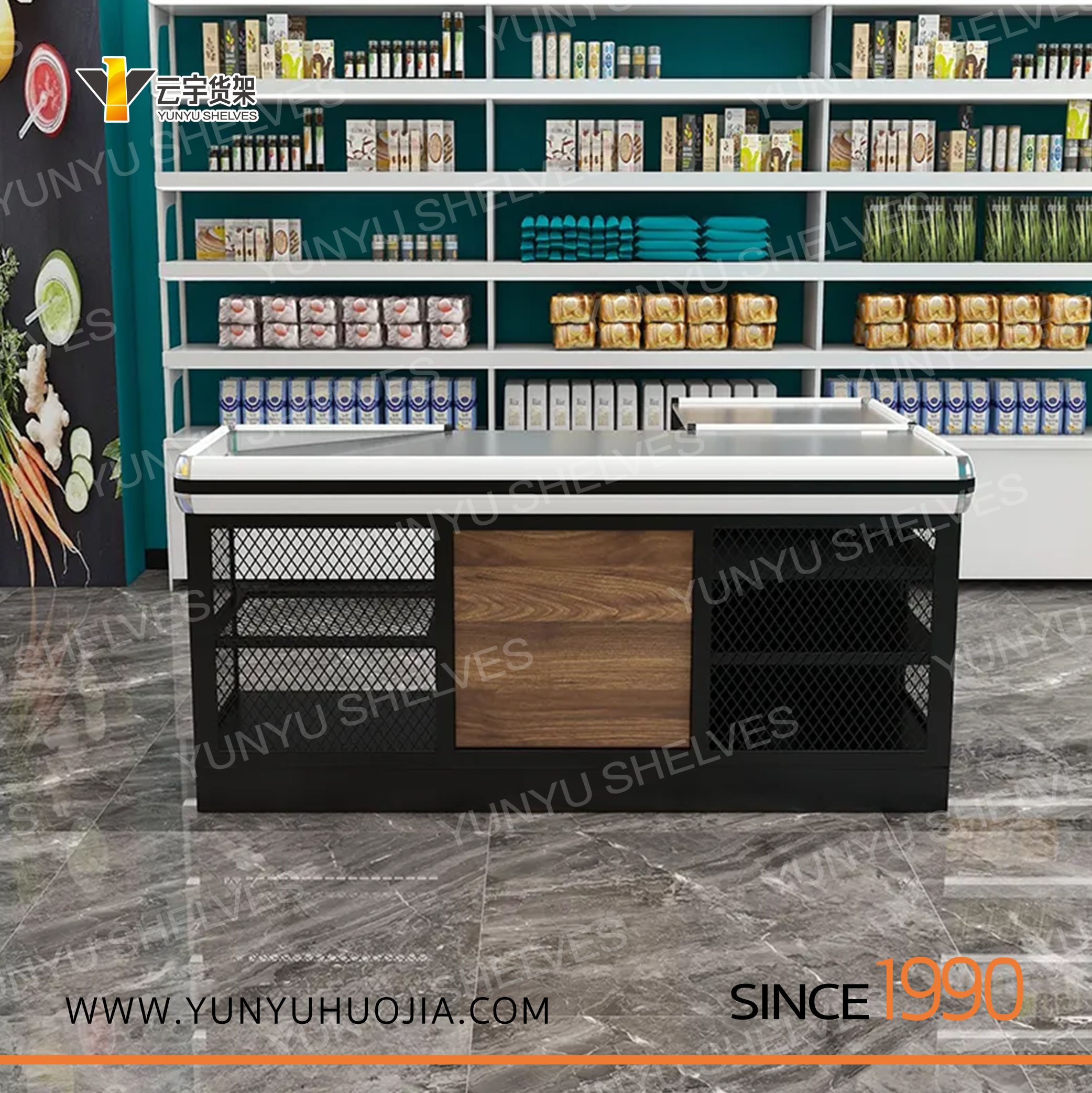 YYD-089 超市商店网格收银台